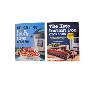 Instant Pot Cookbook Set Keto Electric Pressure Cooker 2 Books Like New